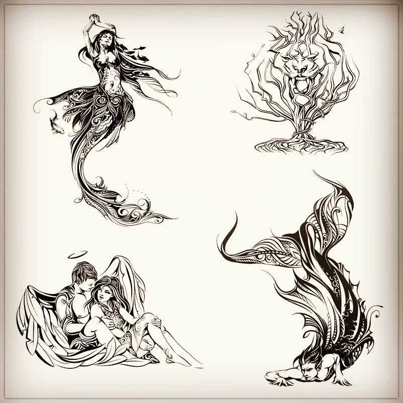 Art Craft Umbrella - New Art Girl Stamps Mermaid Lovers