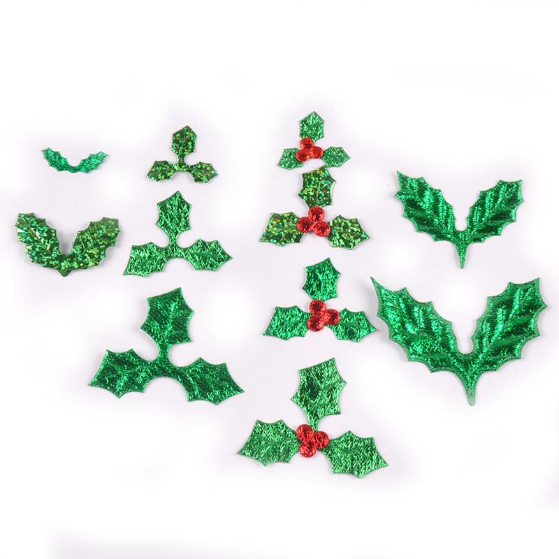 Art Craft Leaves - 100 sztuk 25-60mm liście choinki naklejka