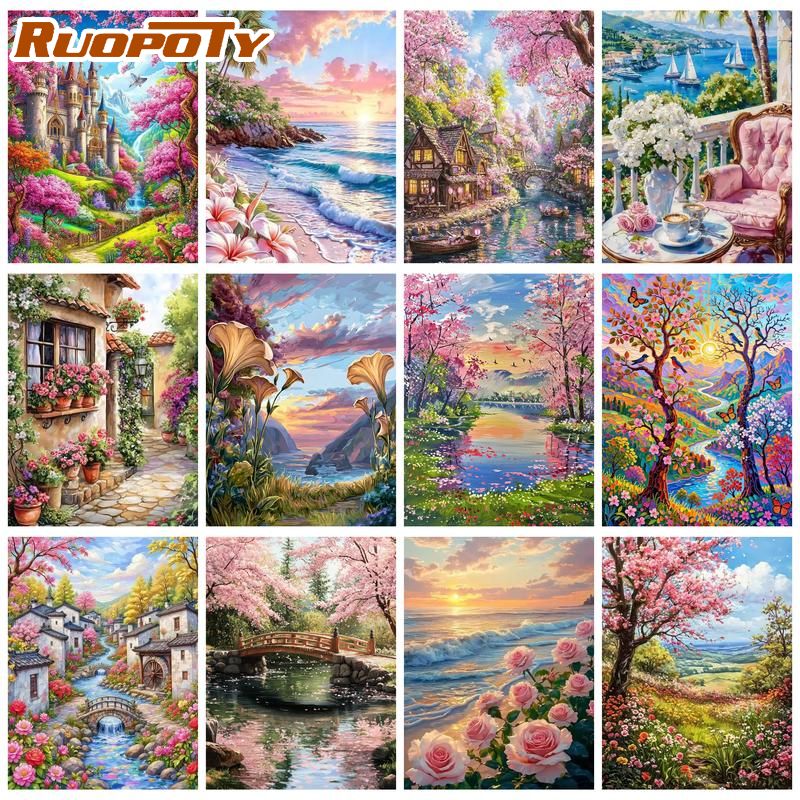 Art Craft Easy Ideas - RUOPOTY Obraz do malowania po numerach