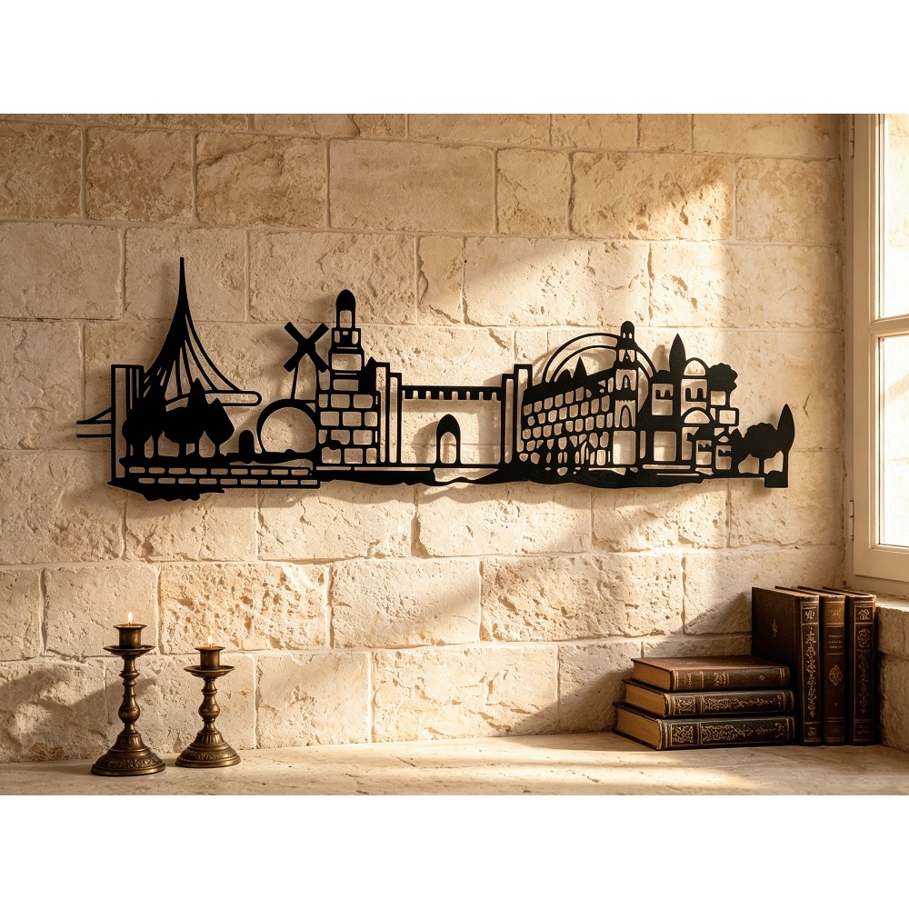 Art & Craft Supplies - CIFBUY Metalowa dekoracja ścienna z widokiem