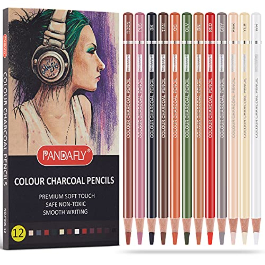 Chalk Pastel Set - Profesjonalny zestaw kredek ołówkowych do rysowania,