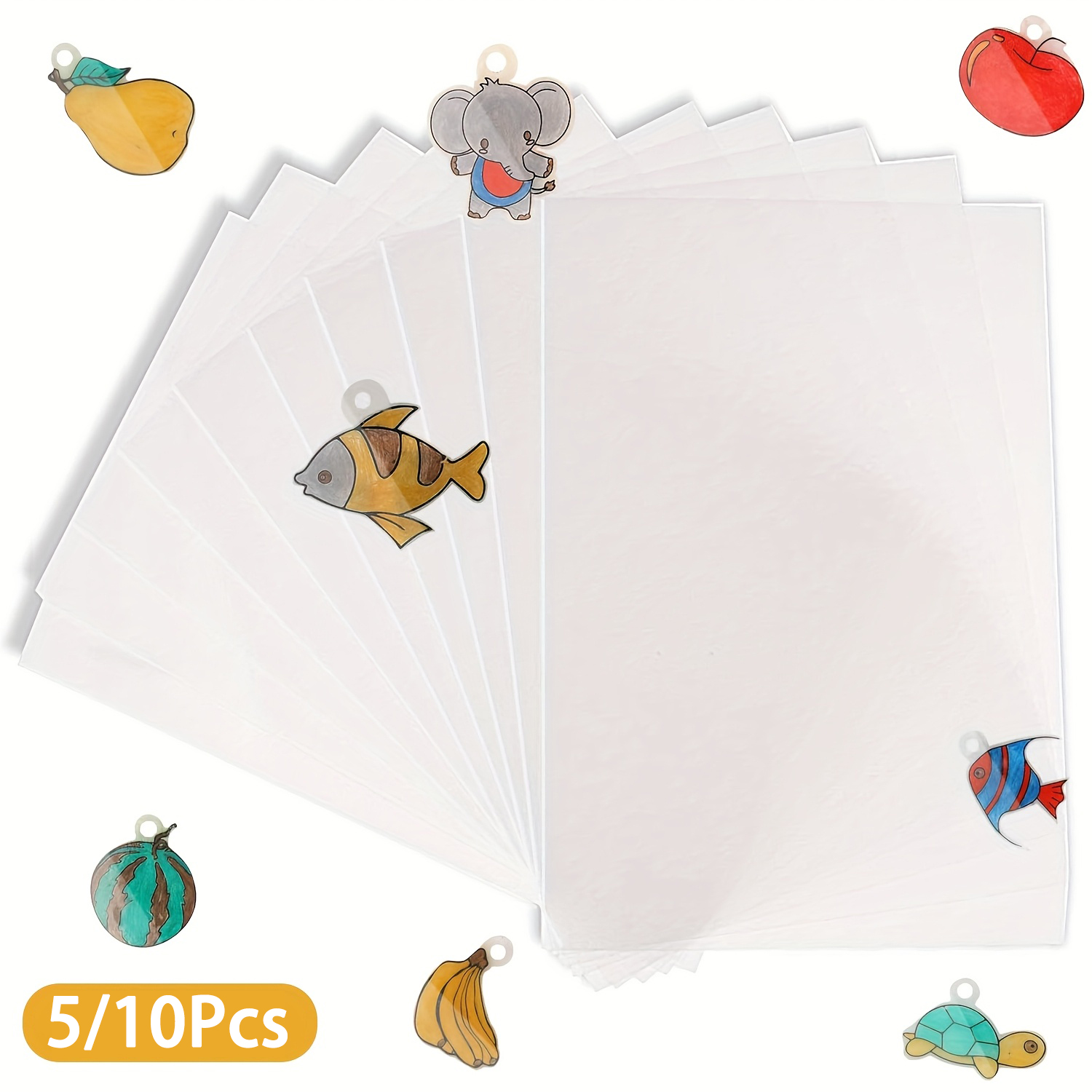 Art Craft Birthday Party - 5-10 sztuk arkuszy plastiku termokurczliwego Papier
