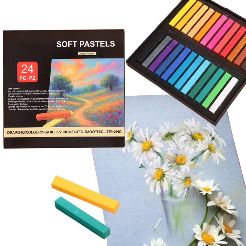 Chalk Pastel Set - Zestaw kred pastelowych 12/24 kolory, wysoka