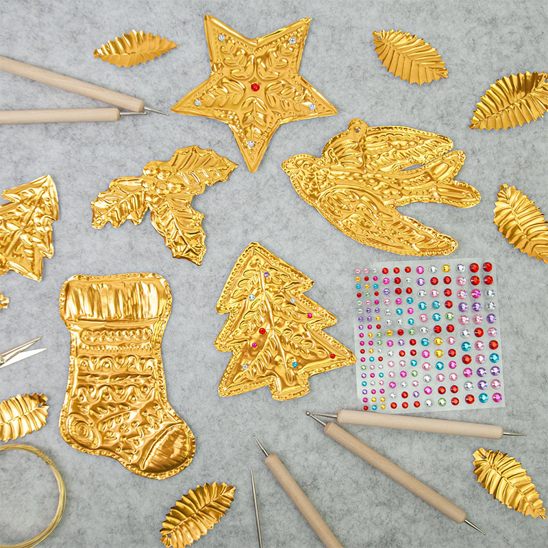 Art Craft With Paper - Zestaw do samodzielnego wykonania złotych dekoracji