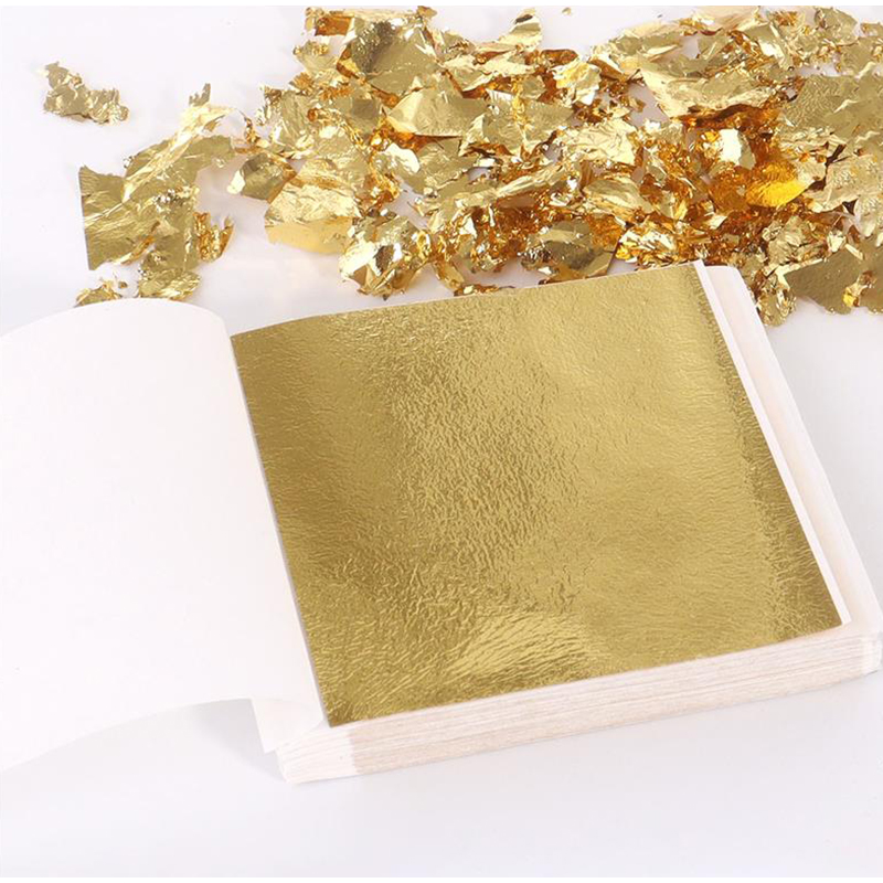 Art Craft Leaves - 200 szt. Złote płatki folii imitujące