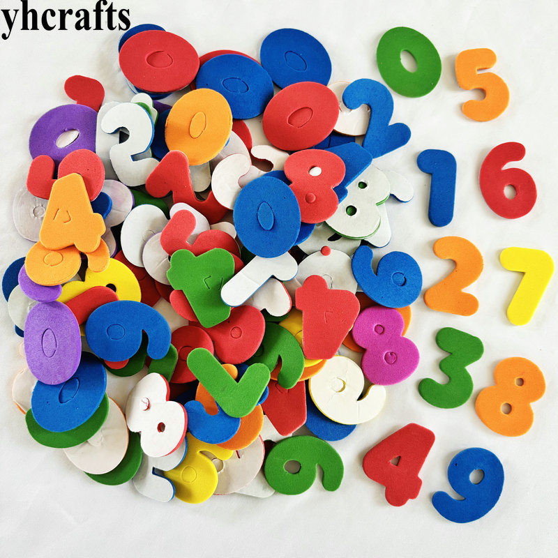 Art And Craft Letter Z - 150 sztuk mieszane kolory 0-9 numer
