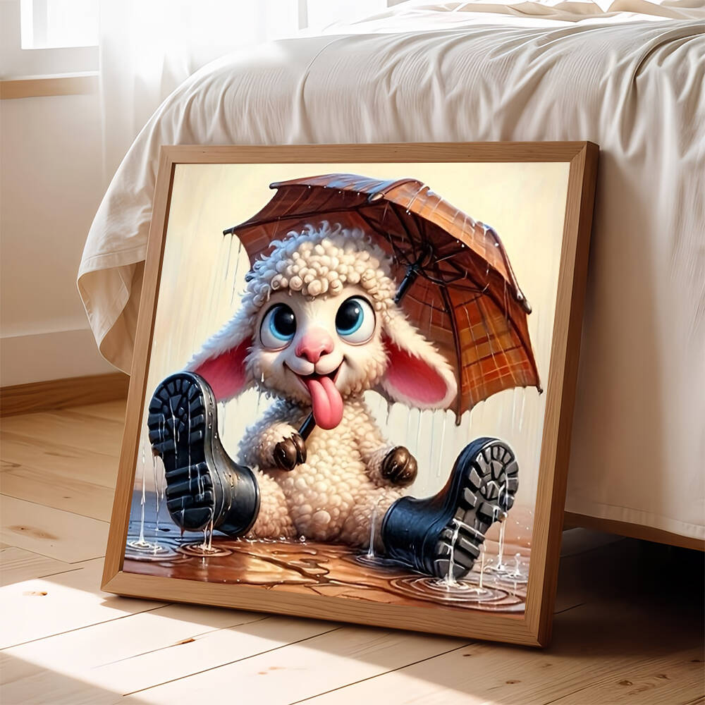 Art Craft Umbrella - EverShine 5D Diamond Painting Dog Cat
