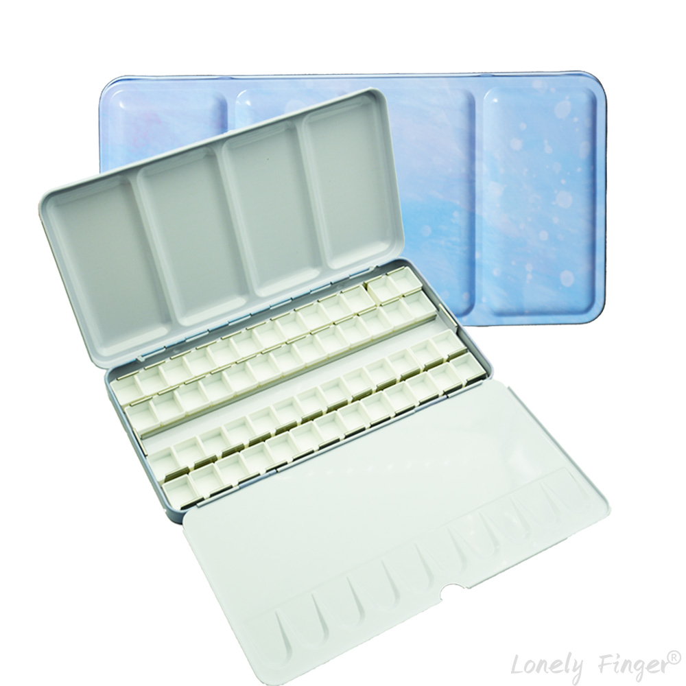 Gouache Paint Set - Pusta paleta do akwareli w puszce