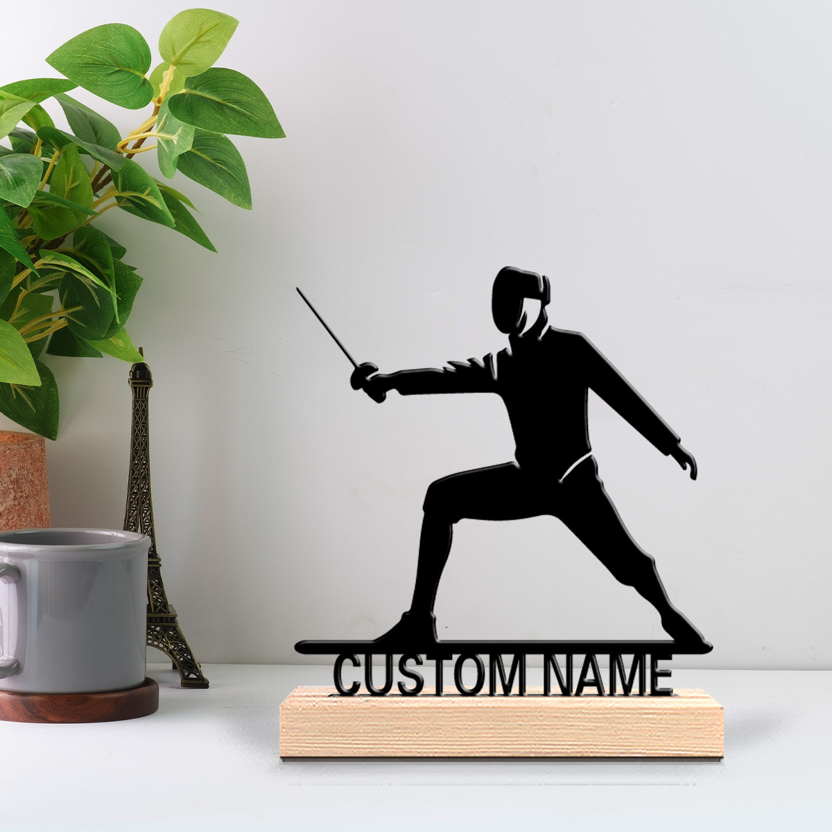 Art Craft Simple - 1 szt. Prosta metalowa statuetka z