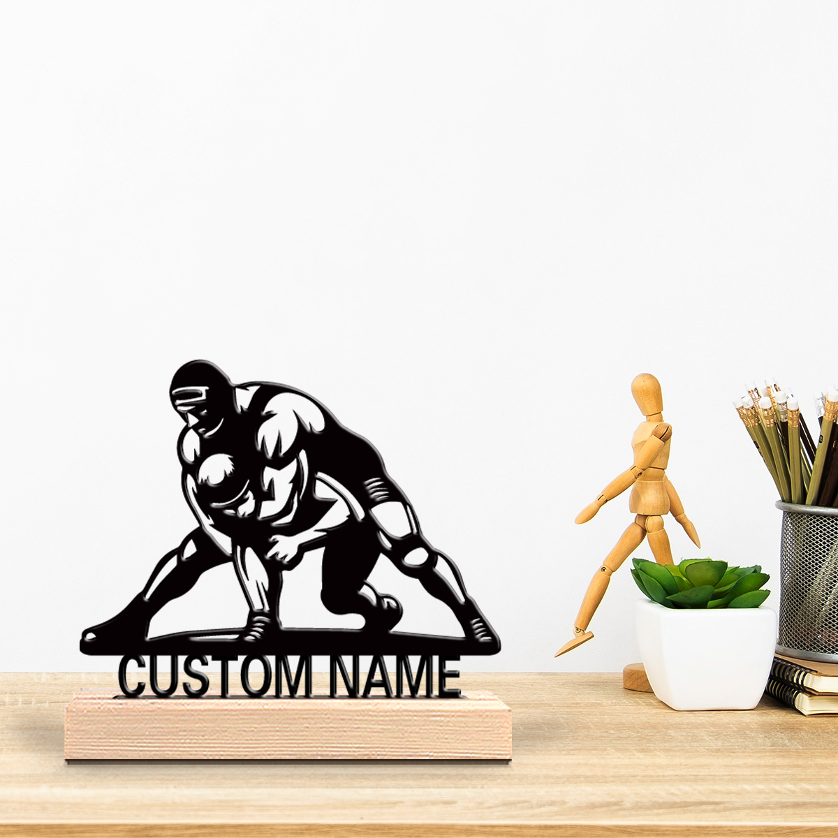Art Craft Simple - 1 szt. Prosta metalowa statuetka z
