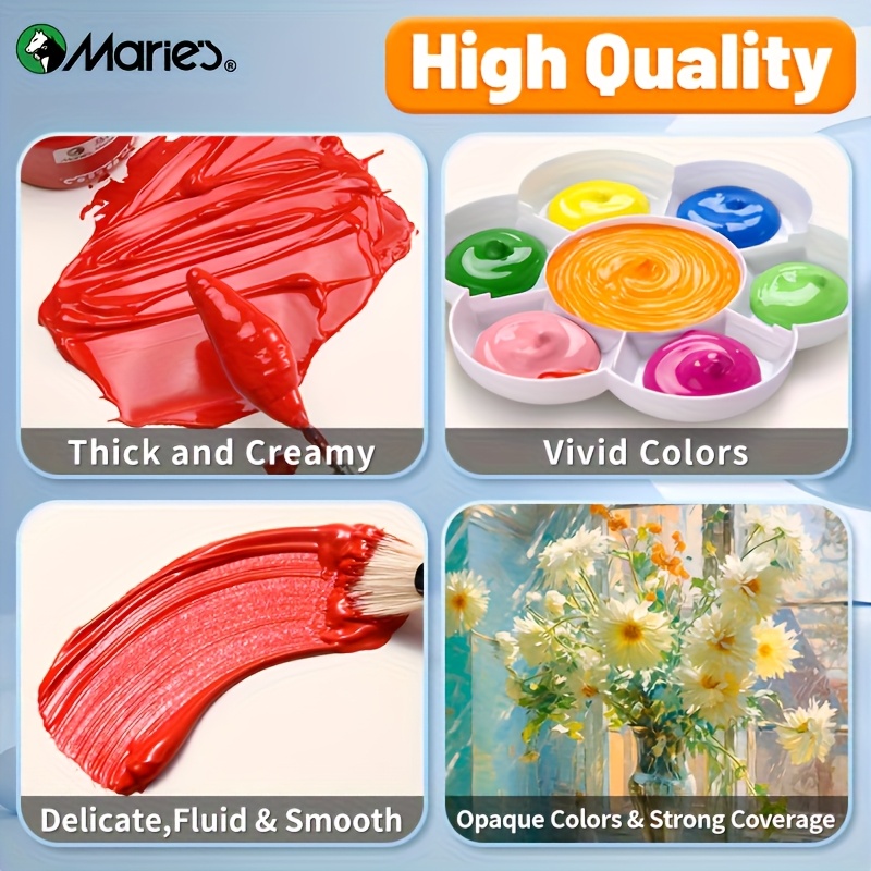 Zestaw farb gwaszowych 36 kolo – Gouache Paint Set recenzja i cena