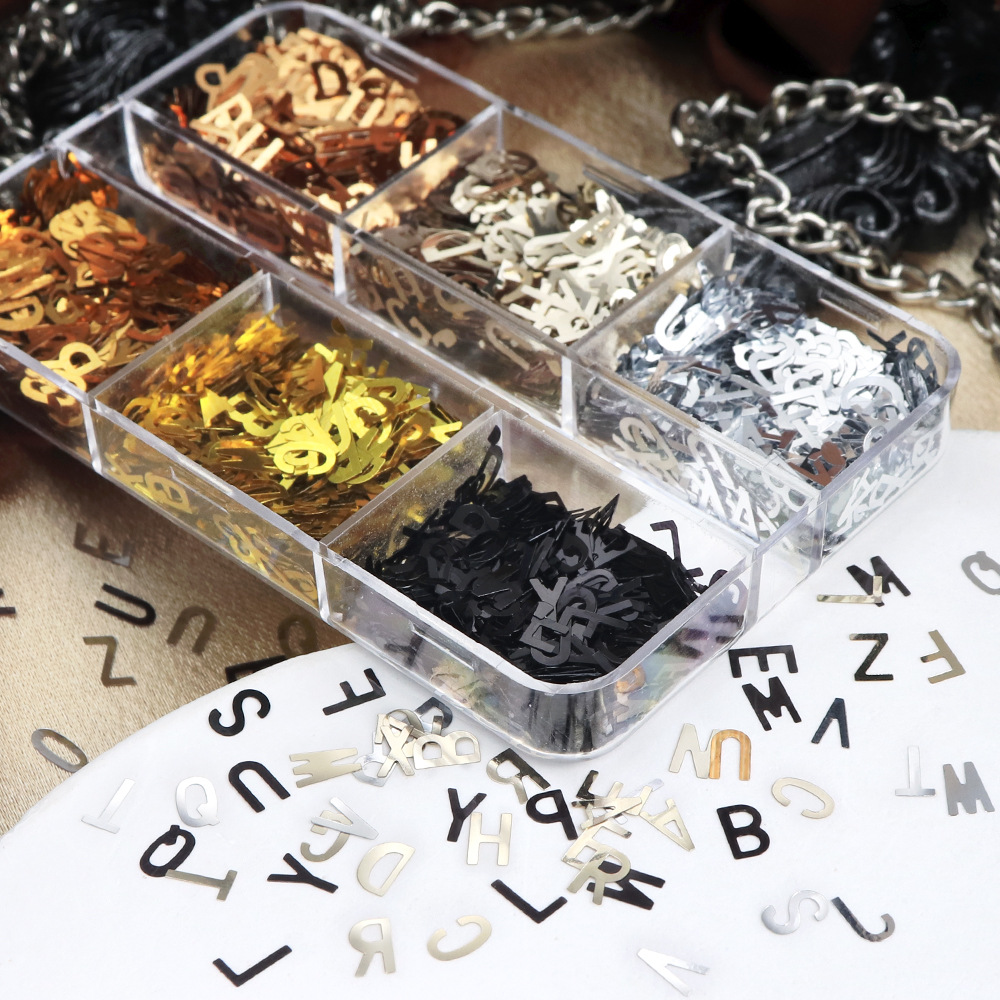 Metaliczne cekiny do zdobienia – Art And Craft Letter Z recenzja i cena