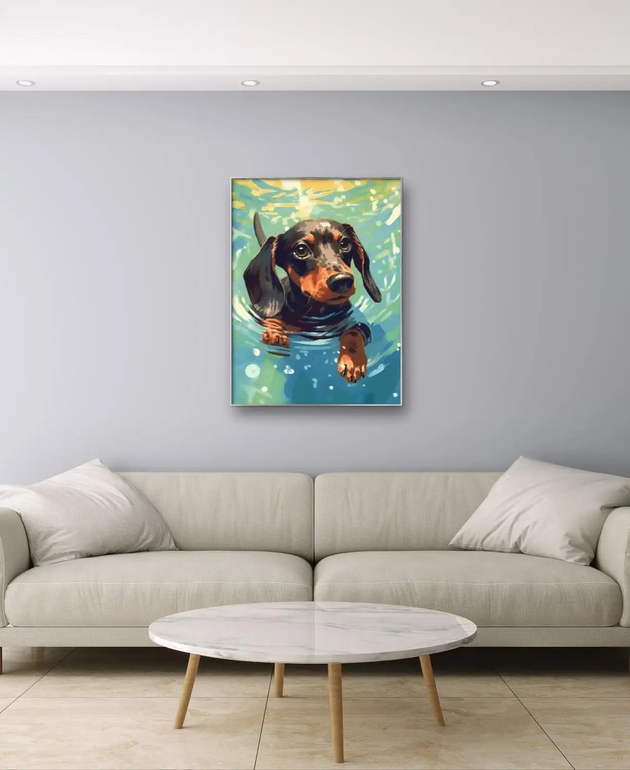 Obraz olejny DIY z jamnikiem,  – Art Craft Simple recenzja i cena