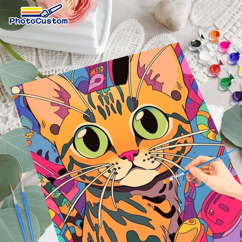 PhotoCustom Obraz Kotka Różowe – Art Craft Easy Ideas recenzja i cena