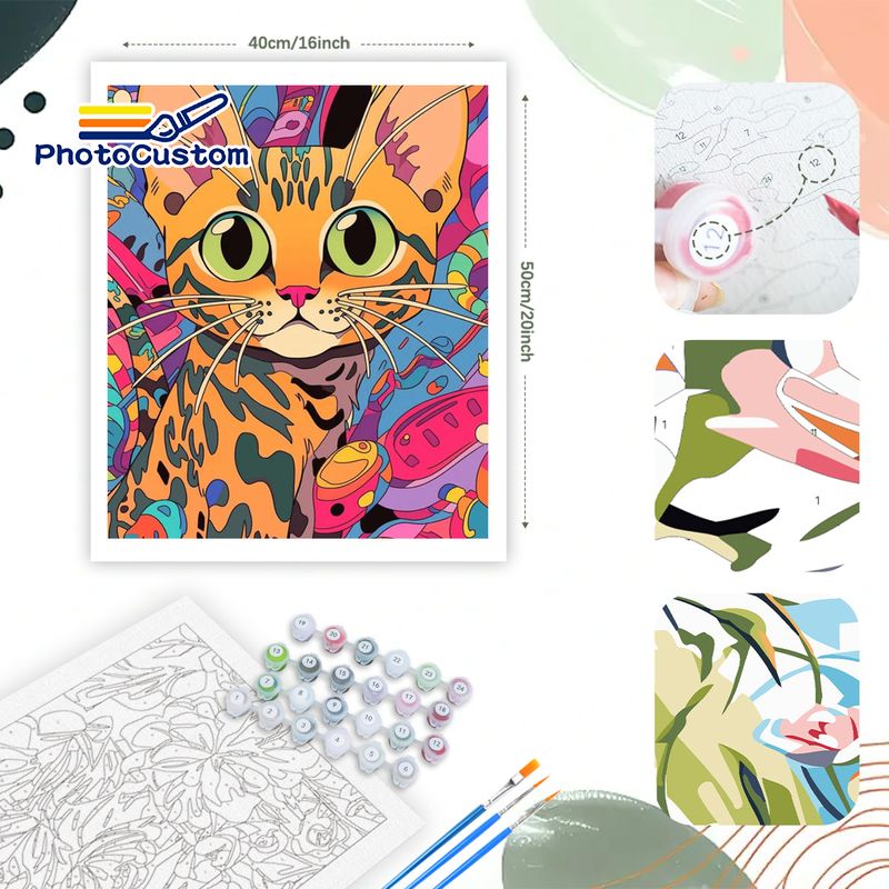 PhotoCustom Obraz Kotka Różowe – Art Craft Easy Ideas recenzja i cena