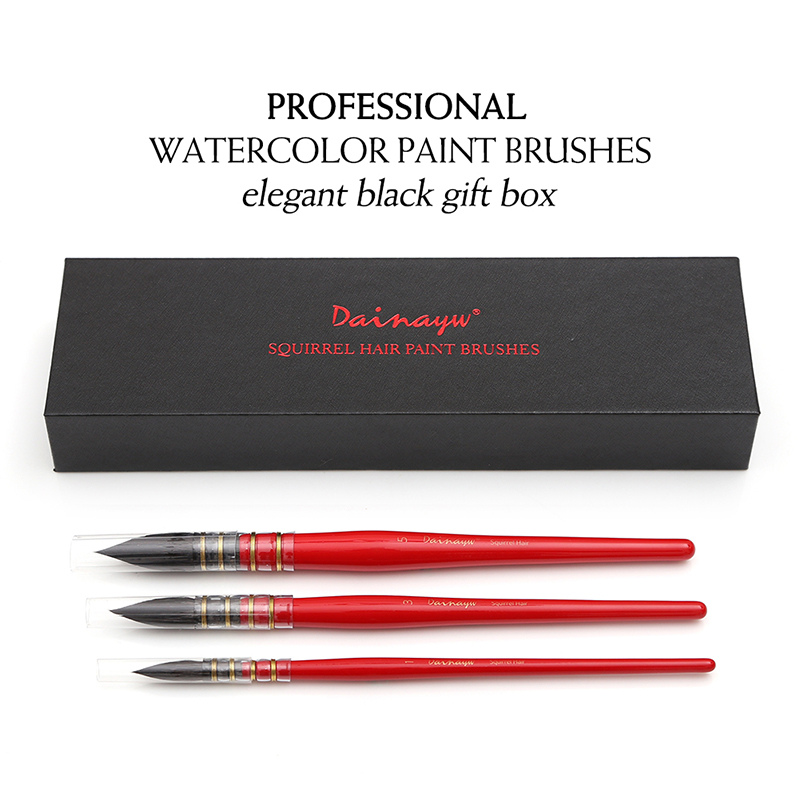 Dainayw 3 pędzle okrągłe włosy – Gouache Paint Set recenzja i cena