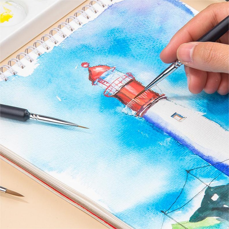 Drobny szczegół pędzel haczyko – Gouache Paint Set recenzja i cena