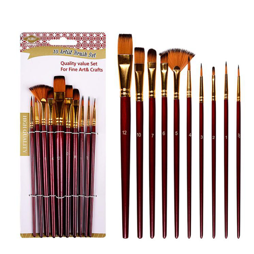 10 sztuk/zestaw pędzle do akwa – Gouache Paint Set recenzja i cena