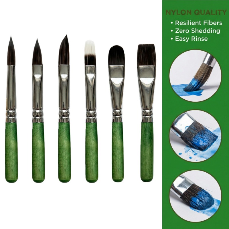 6-częściowy Mini Zestaw Pędzli – Gouache Paint Set recenzja i cena