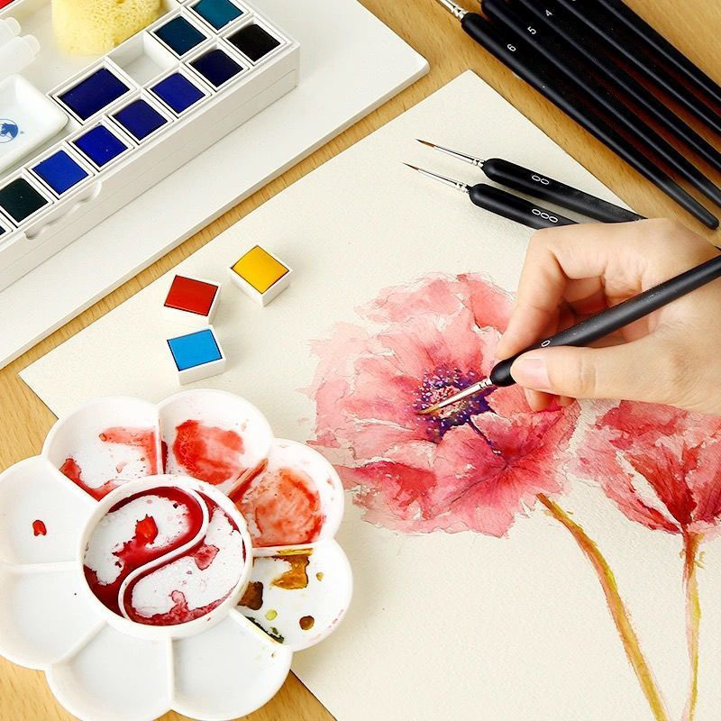 Pędzel Hook Line do akwareli,  – Gouache Paint Set recenzja i cena