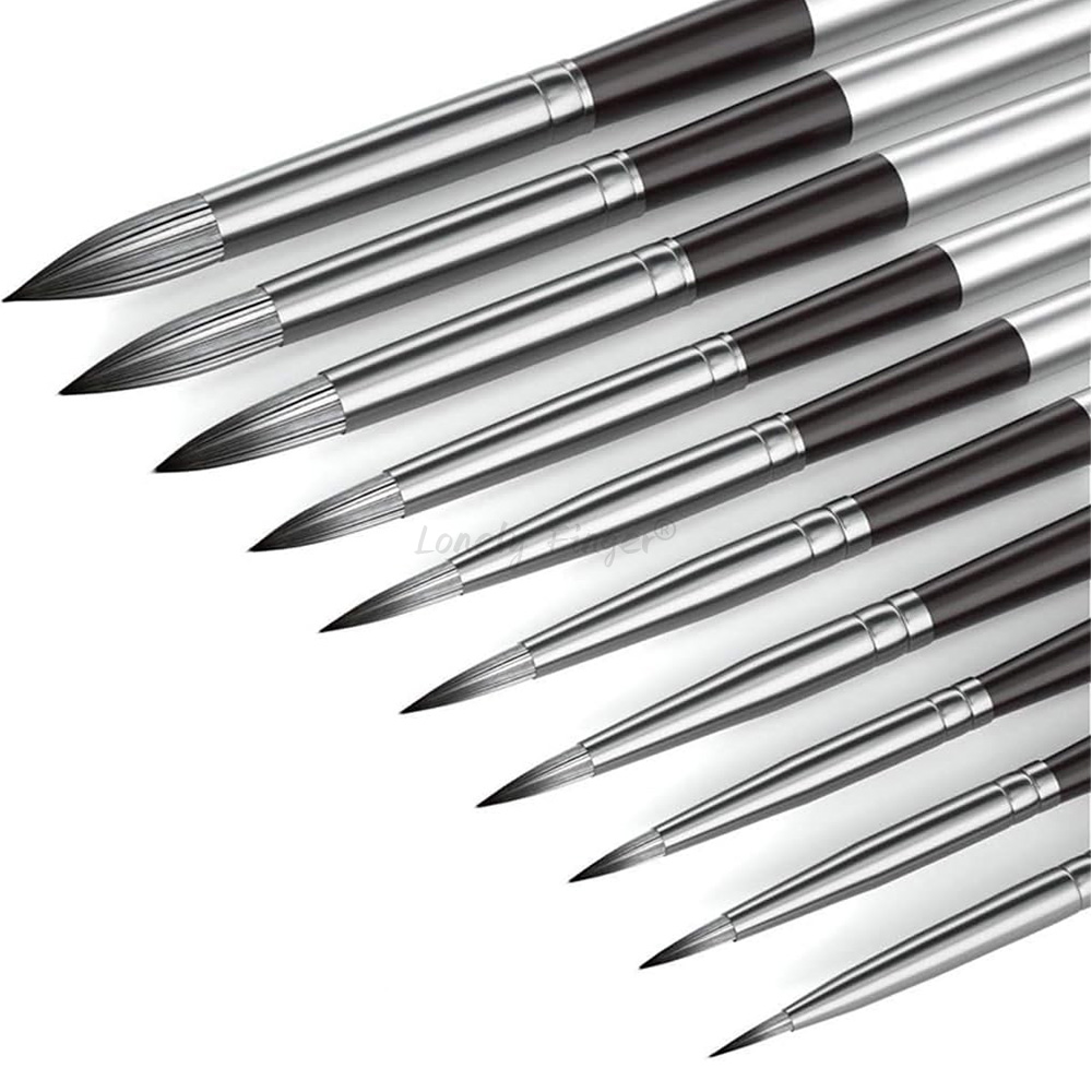 Zestaw 10 okrągłych pędzli do  – Gouache Paint Set recenzja i cena