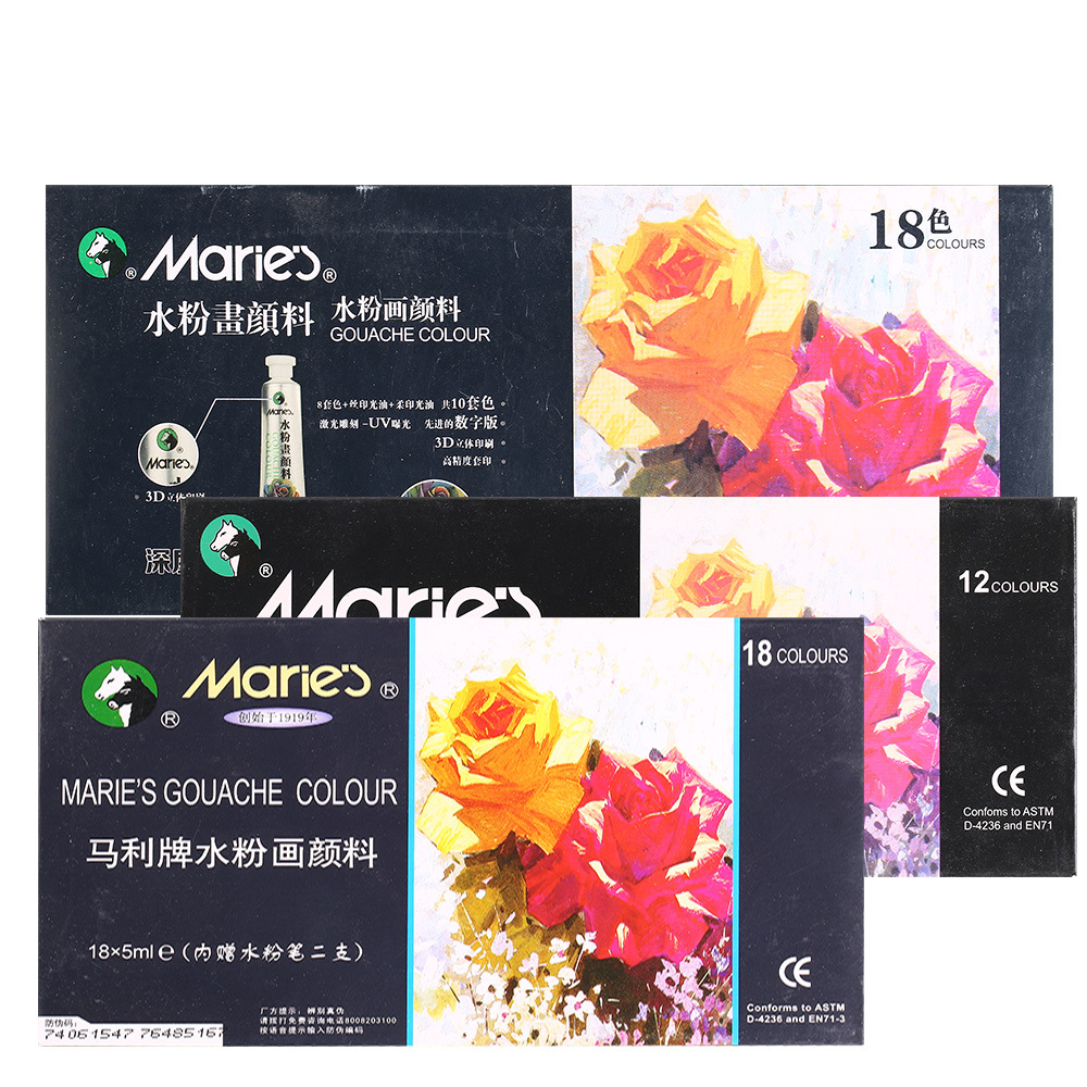 Zestaw farb gwaszowych Maries  – Gouache Paint Set recenzja i cena