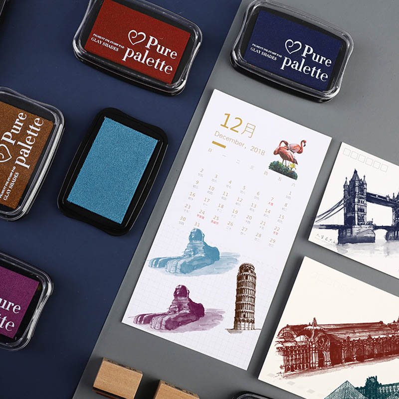 6 sztuk - Retro gąbkowe podkła – Stamping Ink Pad recenzja i cena