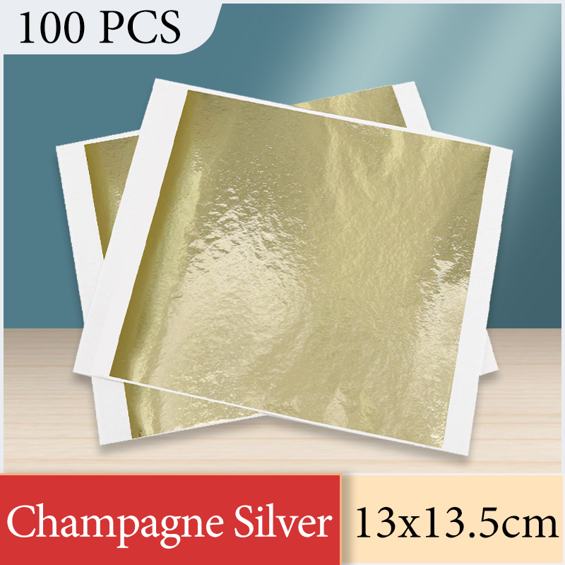 13x13.5cm Champagne Silver Foi – Art Craft Leaves recenzja i cena