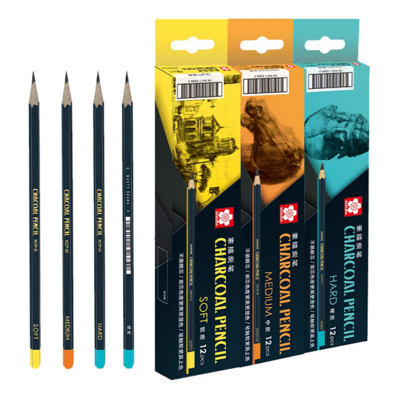 Ołówki do szkicowania SAKURA M – Chalk Pastel Set recenzja i cena