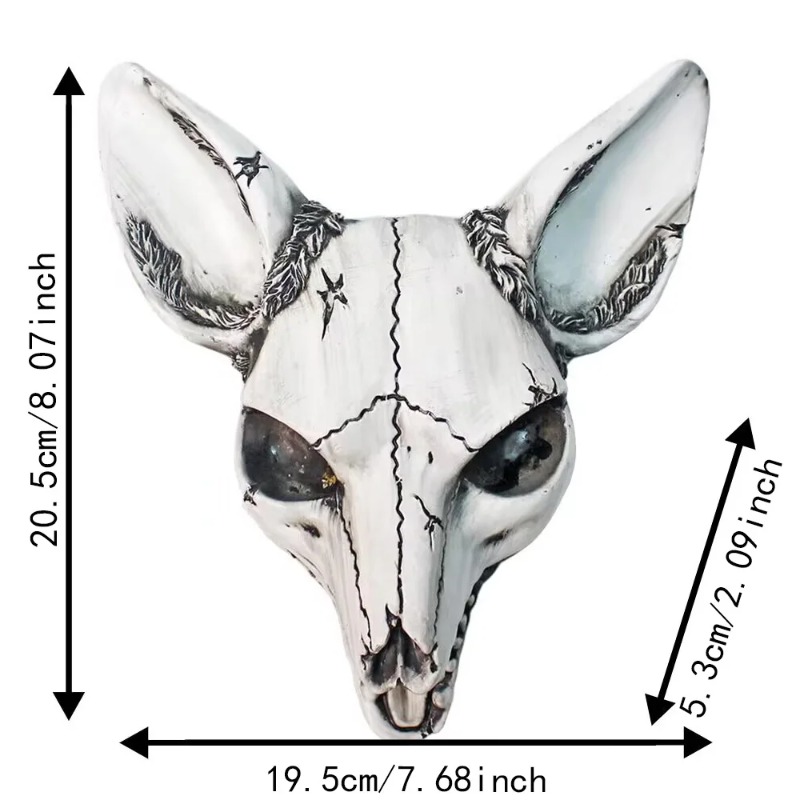 Stereo Fox Skull Wall Hanging  – Art Craft Bar recenzja i cena