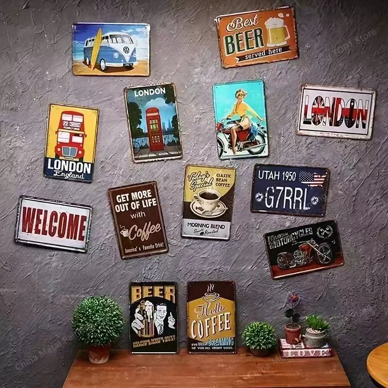 Metalowy znak ścienny 2D, moty – Art Craft Bar recenzja i cena